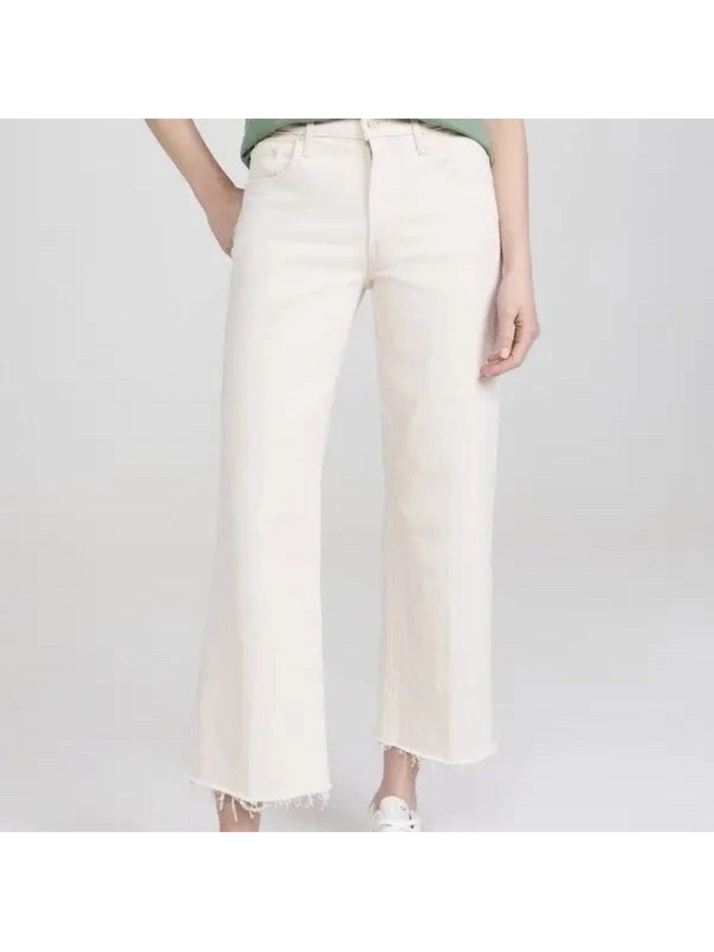 Mother The Mid Rise Maven Ankle Fray NWT 30 Act Natural Quiet Luxury Preppy
